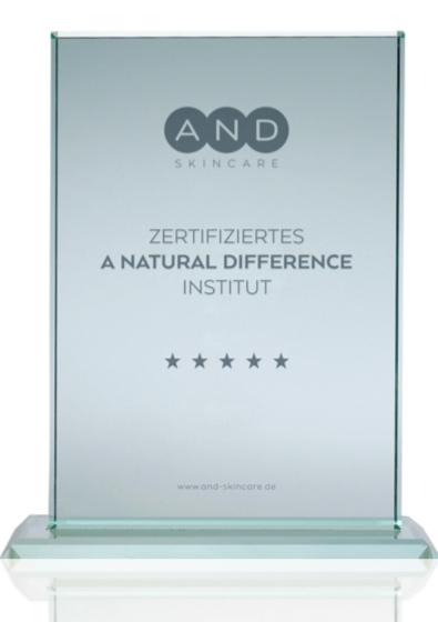 Kosmetik Zertifikat - a natural difference Institut